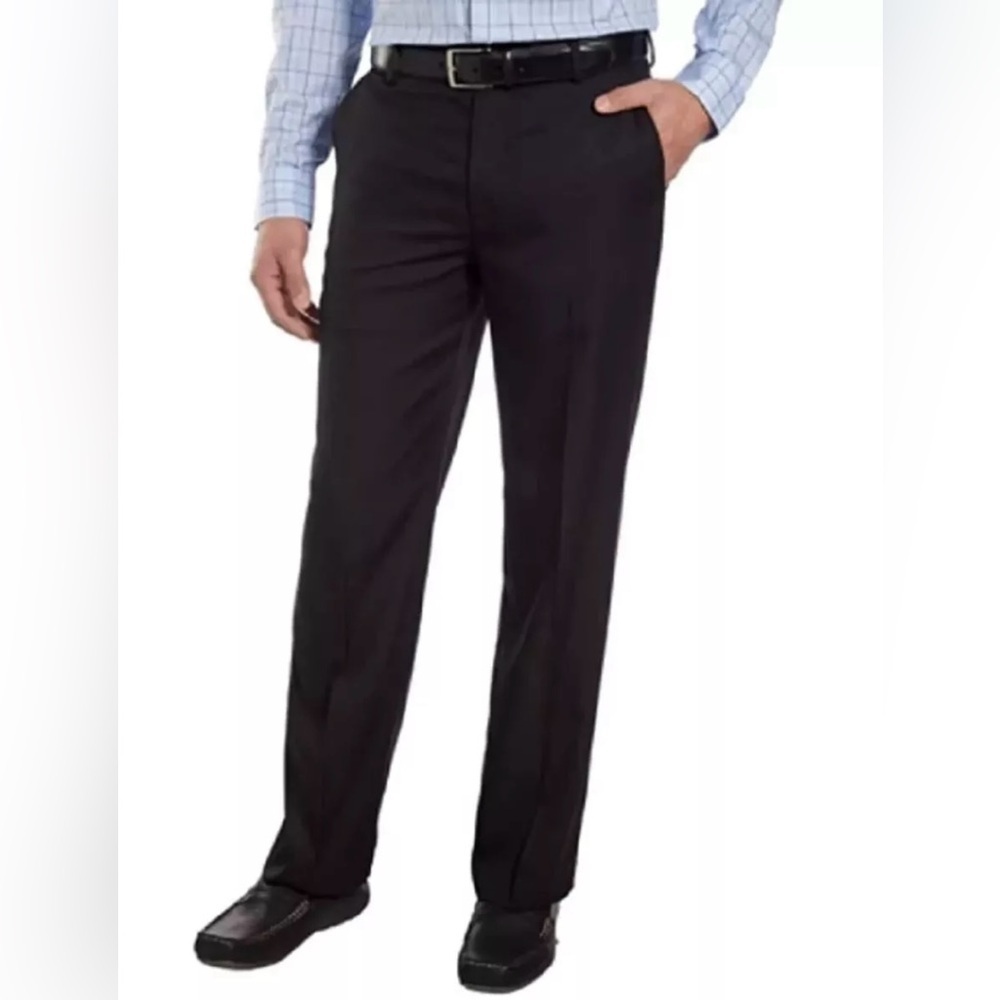Izod Classic Fit Lightweight Stretch Black Suit Separate Dress Pants 40Wx32L
